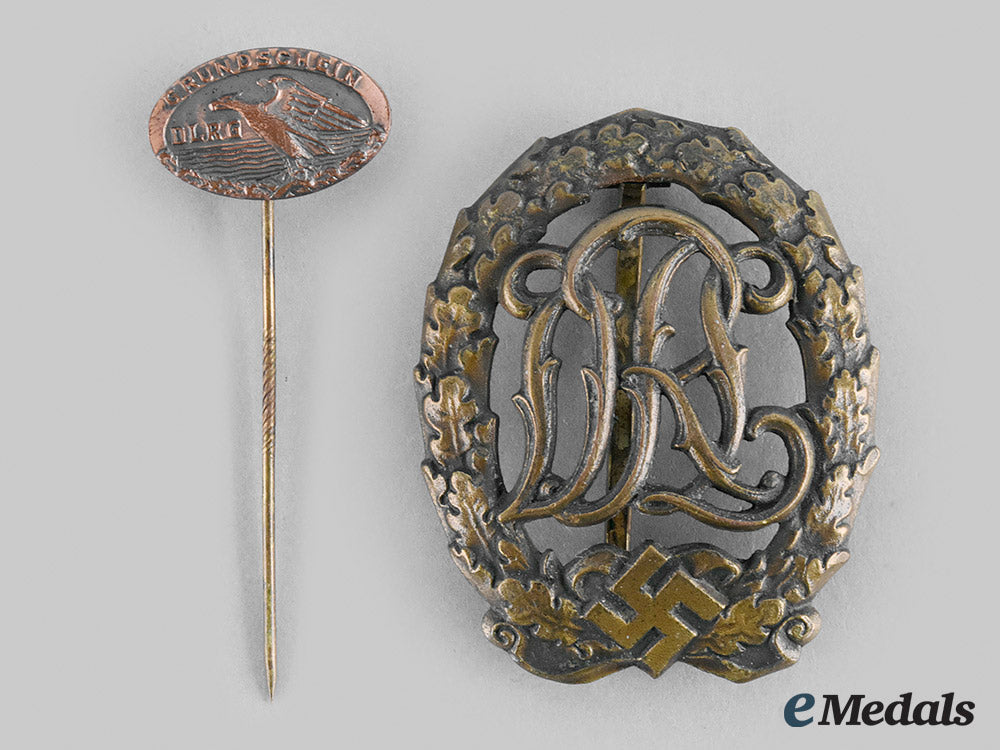 germany,_drl._a_drl_sports_badge,_bronze_grade_with_booklet_and_stick_pin,_to_heinz_höpfen__emd1913_m20_01838