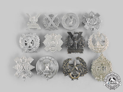 united_kingdom._a_lot_of_twelve_glengarry_badges__emd2002_m20_02099_1_1_1