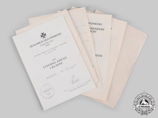 germany,_heer._a_group_of_award_documents_to_artillery_sergeant_glameyer__emd2333_c20_01818