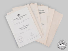 Germany, Heer. A Group Of Award Documents To Artillery Sergeant Glameyer