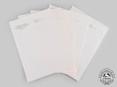 Germany, Hj. Five Unused Letterheads From The Office Of Baldur Von Schirach