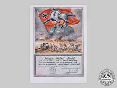 Germany, Heer. A Large Service Certificate To Anti-Tank Schütze Barfuß, 1936
