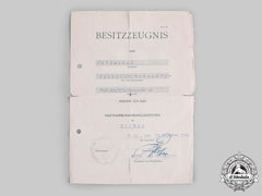 Germany, Luftwaffe. A Driver Proficiency Badge In Silver Document To Fallschirmjager, 1944