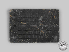 Germany, Third Reich. A Stalag Iv-A Allied Officer Pow Camp Identification Tag