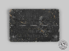 Germany, Third Reich. A Stalag Iv-A Allied Officer Pow Camp Identification Tag