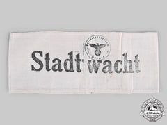 Germany, Third Reich. A Stadtwacht Munich Armband