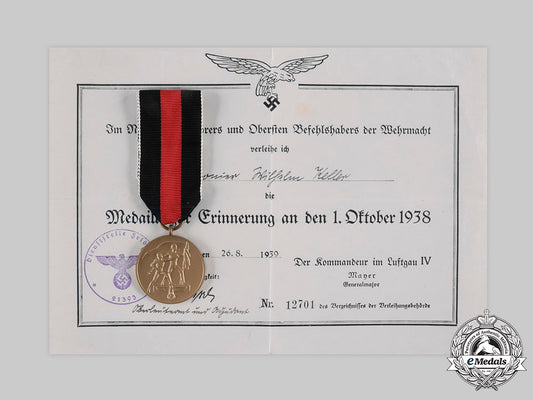 germany,_third_reich._a_sudetenland_medal_with_award_document,_flak_regiment231__emd3824_c20_02166