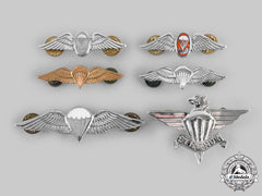 South Africa, Republic. A Lot Of Six Parachutist Badges