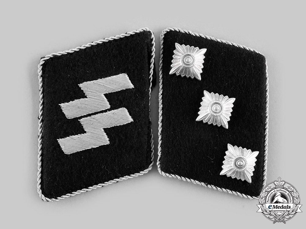 Ss Germany Patch Germany, Ss. A Set Of Waffen-Ss Sturmführer Collar Tabs – eMedals