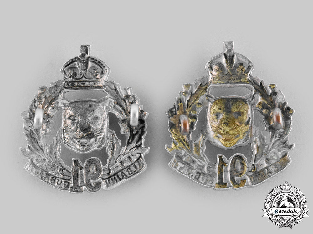 canada,_dominion._a_pre-_first_war91_st_regiment_canadian_highlanders_collar_badge_pair__emd5980_c20_02202_1
