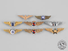 Argentina, China (Taiwan), Libya, Morocco, Uruguay. A Lot Of Eight Air Force Badges
