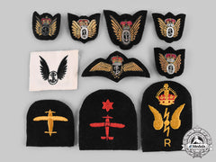 Canada, United Kingdom. A Lot Of Ten Fleet Air Arm Badges