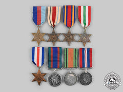 Canada, Commonwealth. A Lot Of Eight Second War Campaign Awards