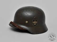 Germany. An M35 Schutzpolizei Double Decal Steel Helmet
