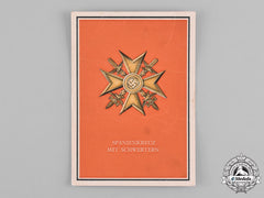 Germany, Third Reich. A Colour Postcard Of The Spanish Cross With Swords, By Verlag C. Pahl & Co.