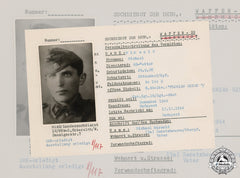 Germany, Ss. A Ss Hiag Tracing Service File For Ss-Reiter Michael Mirwald