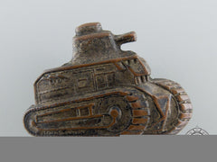 An Extremely Rare Croatian Collar Tab Insignia For Armored/Tank Crew