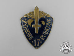 An Italian 17Th Infantry Division "Rubicone" Sleeve Badge
