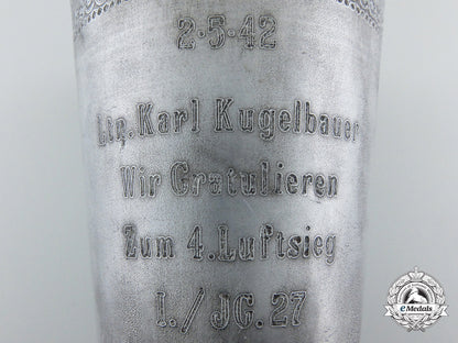 a_field-_made_congratulatory_cup_to_leutnant_karl_kugelbauer;_jagdgeschwader27,_marseille's_wingman_f_283