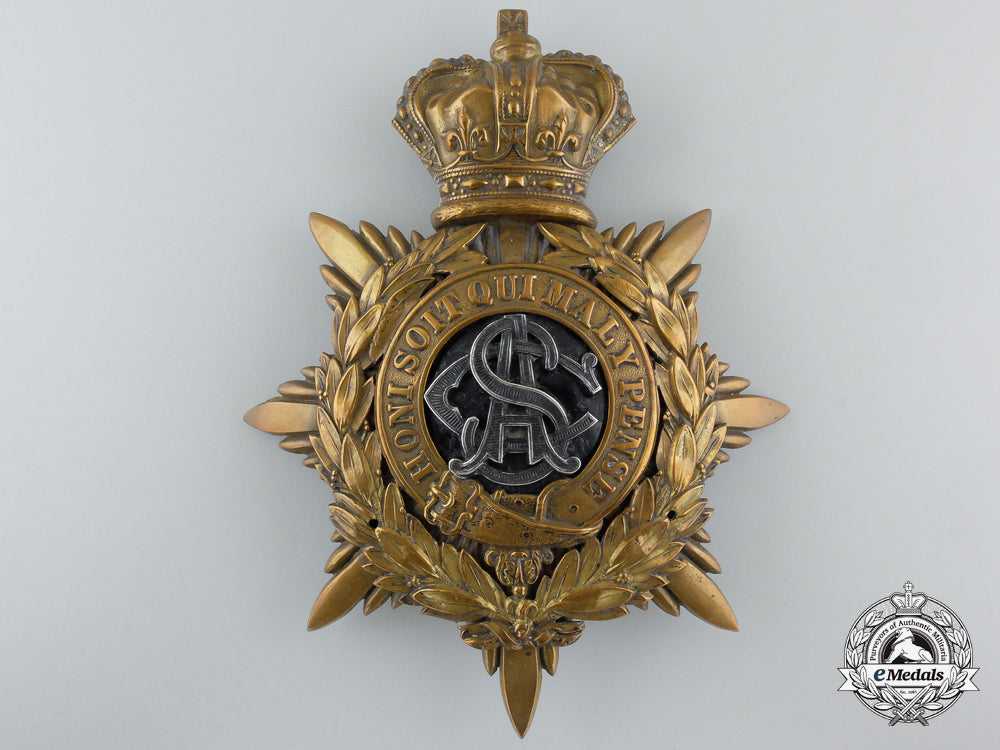 a_victorian_army_service_corps_officer's_helmet_plate_f_508