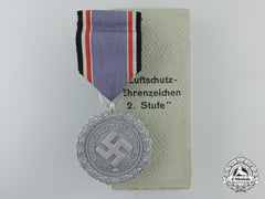 An Air Defence (Luftschutz) Medal; Second Class With Box Of Issue