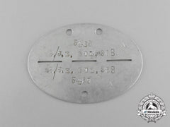 A Second War German Infantry Reserve Battalion Identification Tag