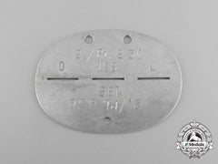 A Second War German Pioneer Identification Tag