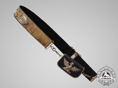 An Italian Army Officer's Cross Belt With Cartridge Pouch C. 1930S-1940S