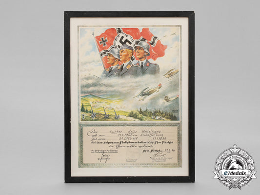 a_framed_certificate_of_service_in_heavy_flak_battery_in_norway_f_984