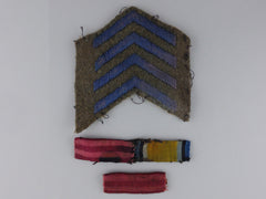 First War Distinguished Flying Cross Ribbon & Service Stripes