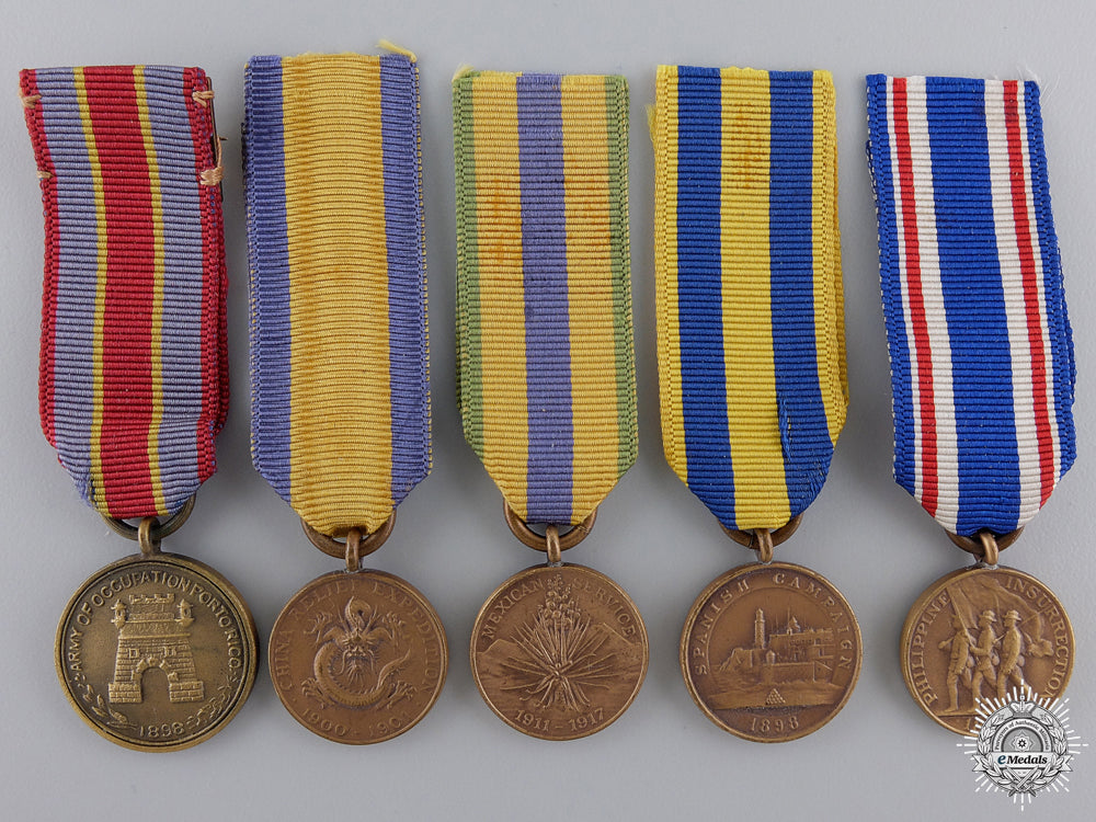 five_american_miniature_campaign_medals_five_american_mi_54e8cfd10bc40