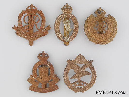 five_first_and_second_war_british_cap_badges_five_first_and_s_5362a10873616