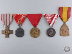 Five First War European Medals And Awards