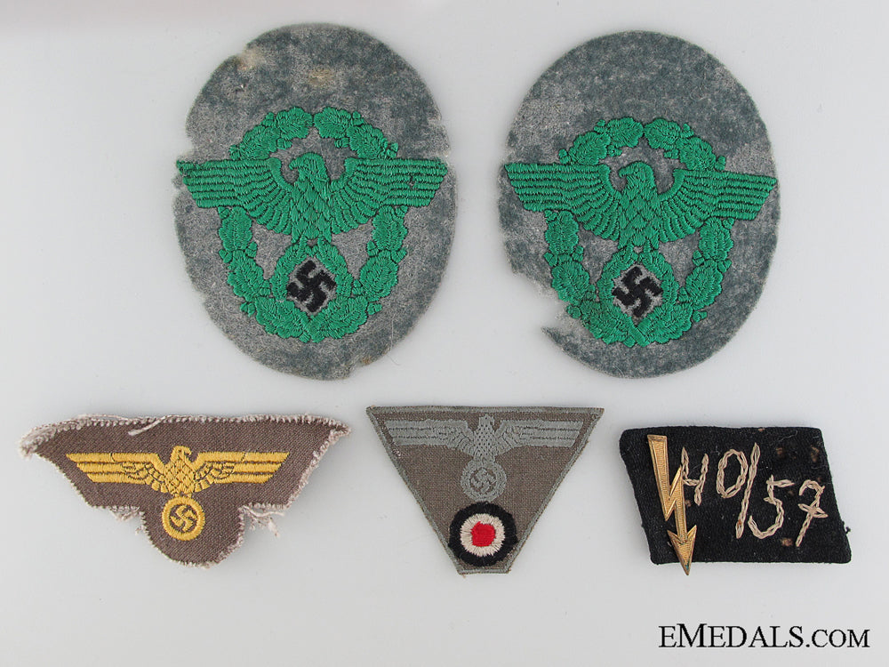 five_pieces_of_wwii_german_insignia_five_pieces_of_w_5303bdc01b875