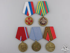 Five Russian Federation Medals & Awards