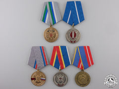 Five Russian Federation Medals
