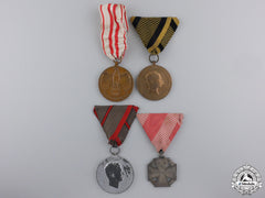 Four Austrian War Medals And Awards