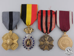 Four Belgian Medals, Orders, And Awards