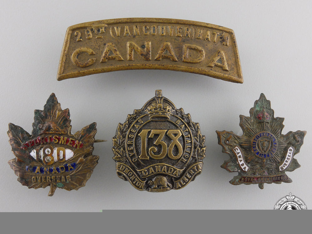 four_first_war_canadian_badges_four_first_war_c_554e0b6c64c01