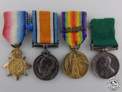 Four First War Miniature British Medals