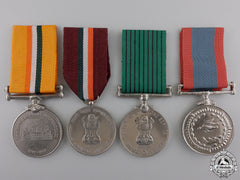 Four Indian Service Medals And Awards