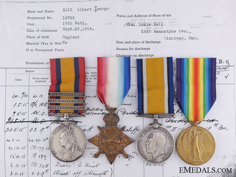 four_medals_to_private_a.hall;_wounded_at_kitcheners'_wood1915_four_medals_to_p_53d90ad78fa13