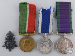Four Miniature British Campaign & Service Medals