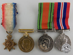 Four Miniature British Service Medals