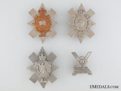 Four Scottish Glengarry Badges