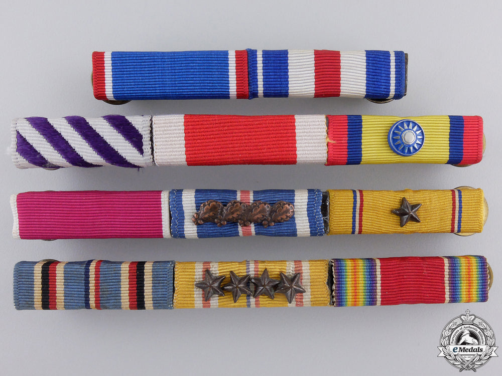 Endwar Ribbons Four Second War Period Worn American Ribbon Bars – eMedals