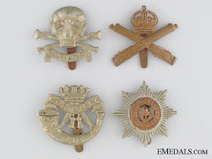 Four Wwi & Wwii British Cap Badges