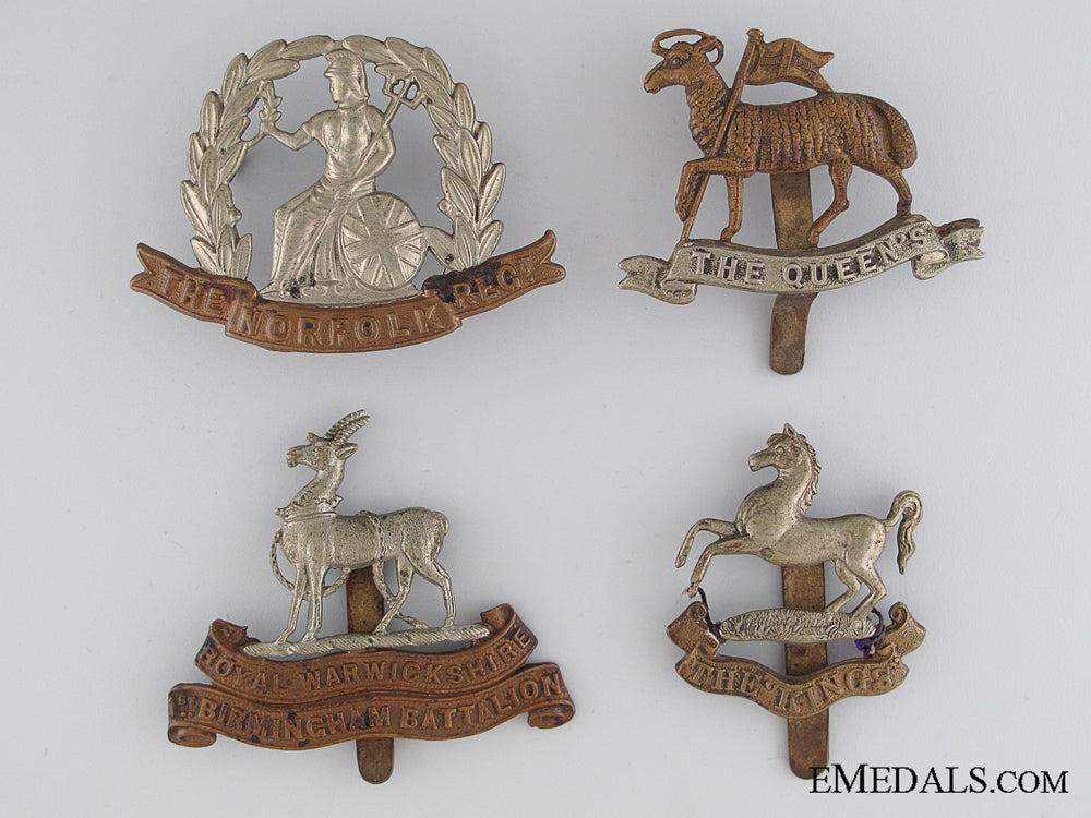 four_wwi_british_regimental_cap_badges_four_wwi_british_52fe4ec985145