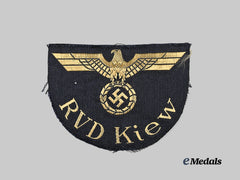 Germany, Third Reich. A Mint Reichsverkehrsdirektion Kiev District Sleeve Insignia