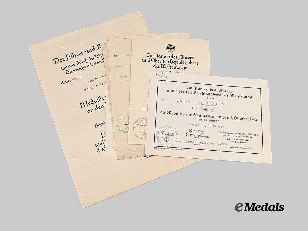 germany,_heer._a_lot_of_award_documents_to_wilhelm_duschl,_battle_of_crete_combatant_e_medals__g62942_2